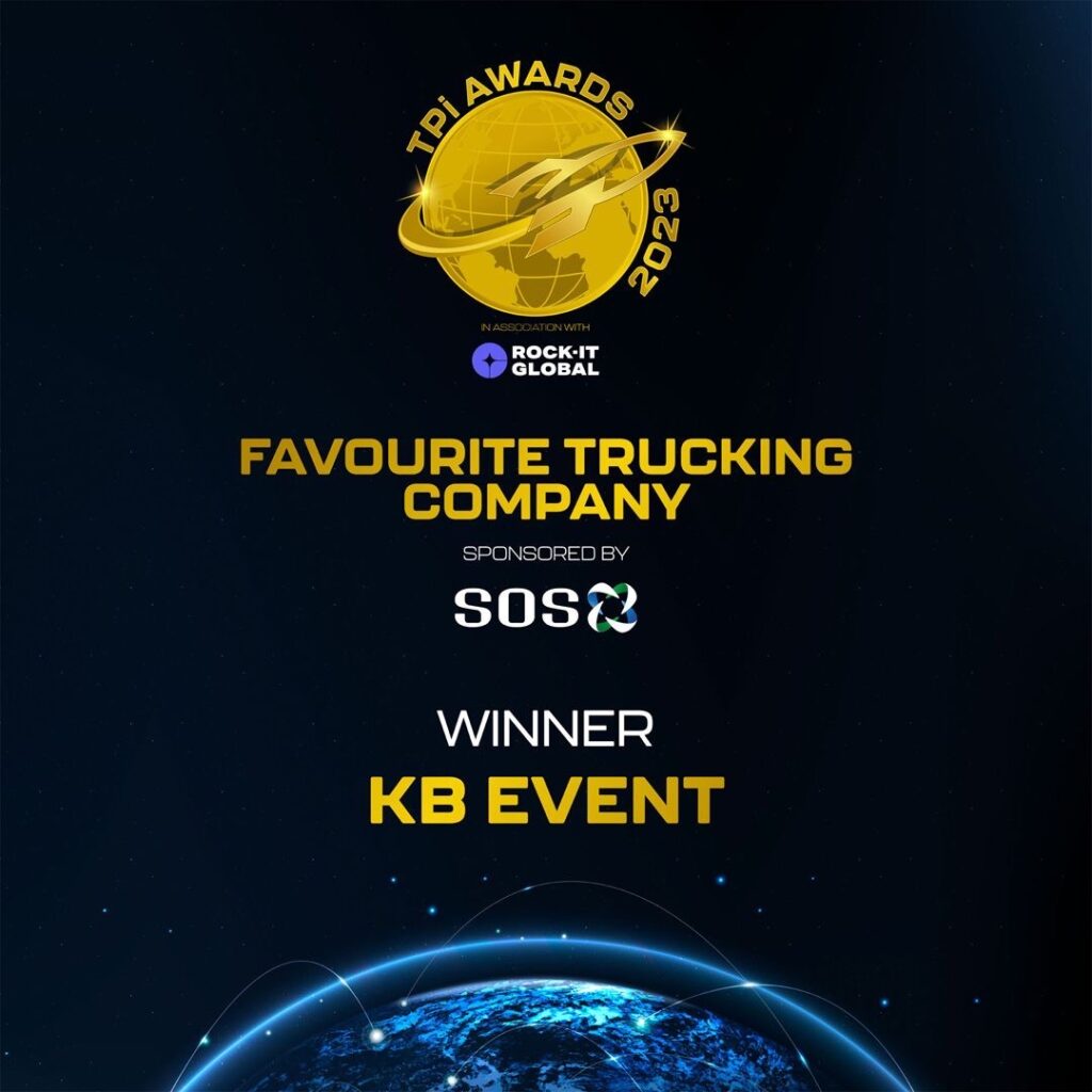 KB Event wins Favourite Trucking Company